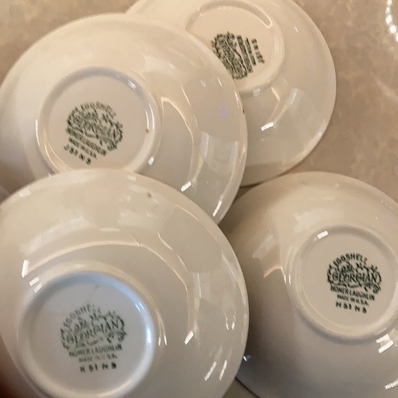 Homer Laughlin Eggshell Georgian Chateaux Blue small fruit bowls - Picture 3 of 5